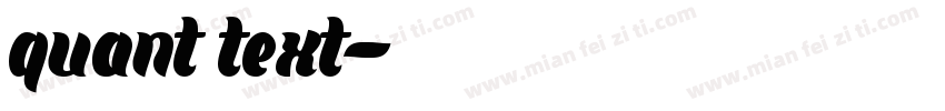 quant text字体转换